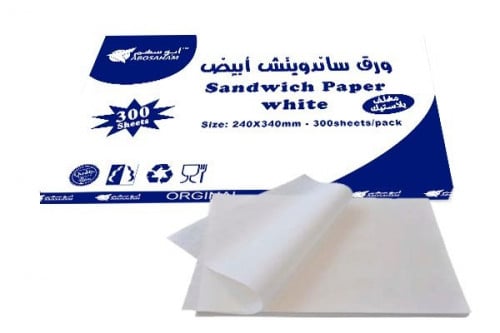ورق سندوتش ابوسهم صيني مغلف بلاستيك شد 300*20