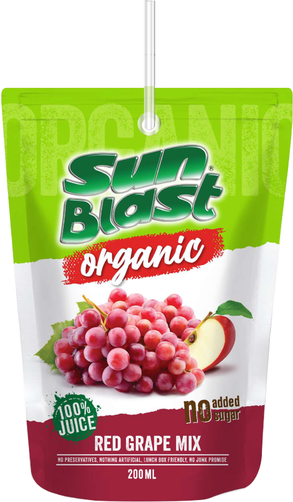 سن بلاست عصير  العنب الأحمر العضوي 100%  200مل