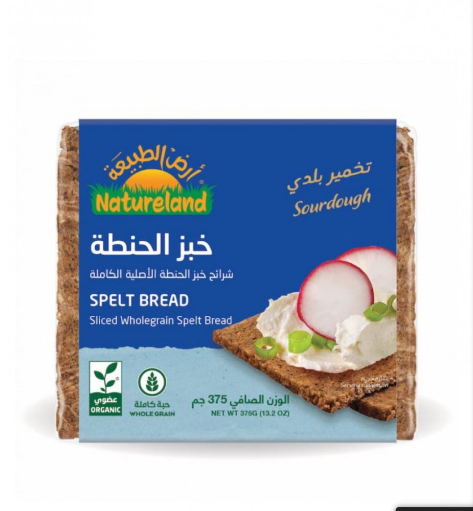 خبز الحنطة العضوي 375جم - أرض الطبيعة
