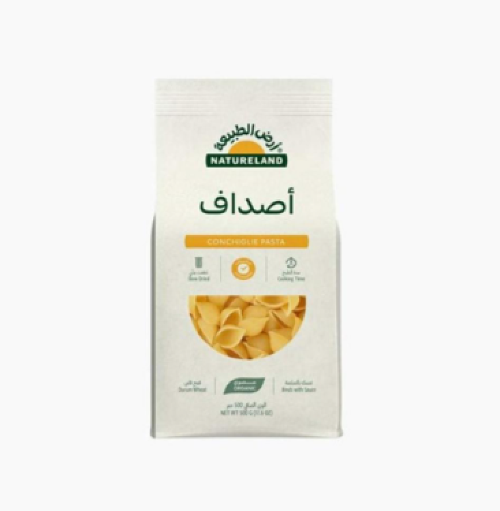 مكرونة اصداف عضوي ارض الطبيعة 500 جم
