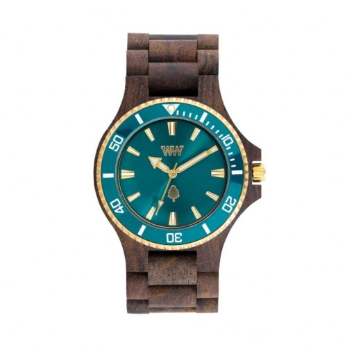 وي وود ديت بني غامق إطار تركواز