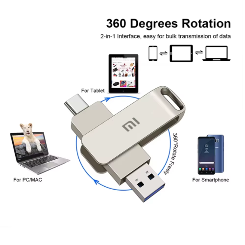 فلاش USB شاومي Type-C 3.0 بسعة حتى 16 تيرابايت – س...