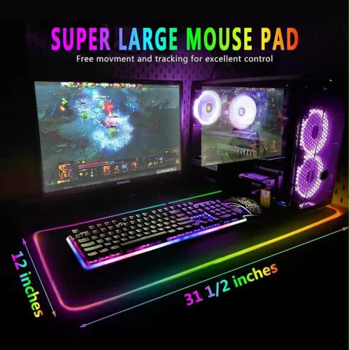ماوس باد RGB أنمي EVA كبير – إضاءة LED وواجهة مخصص...