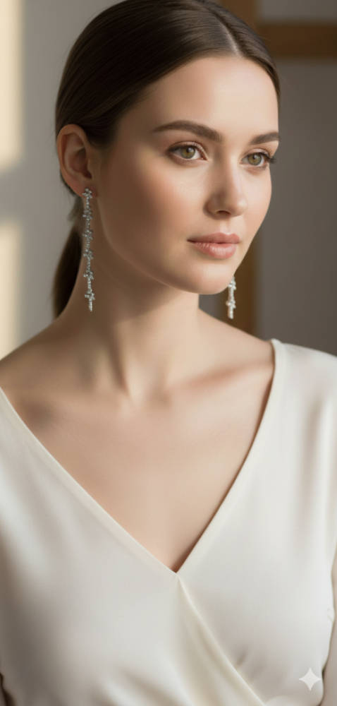 أقراط فضة نسائية | لمسة أناقة تكمّل إطلالتك