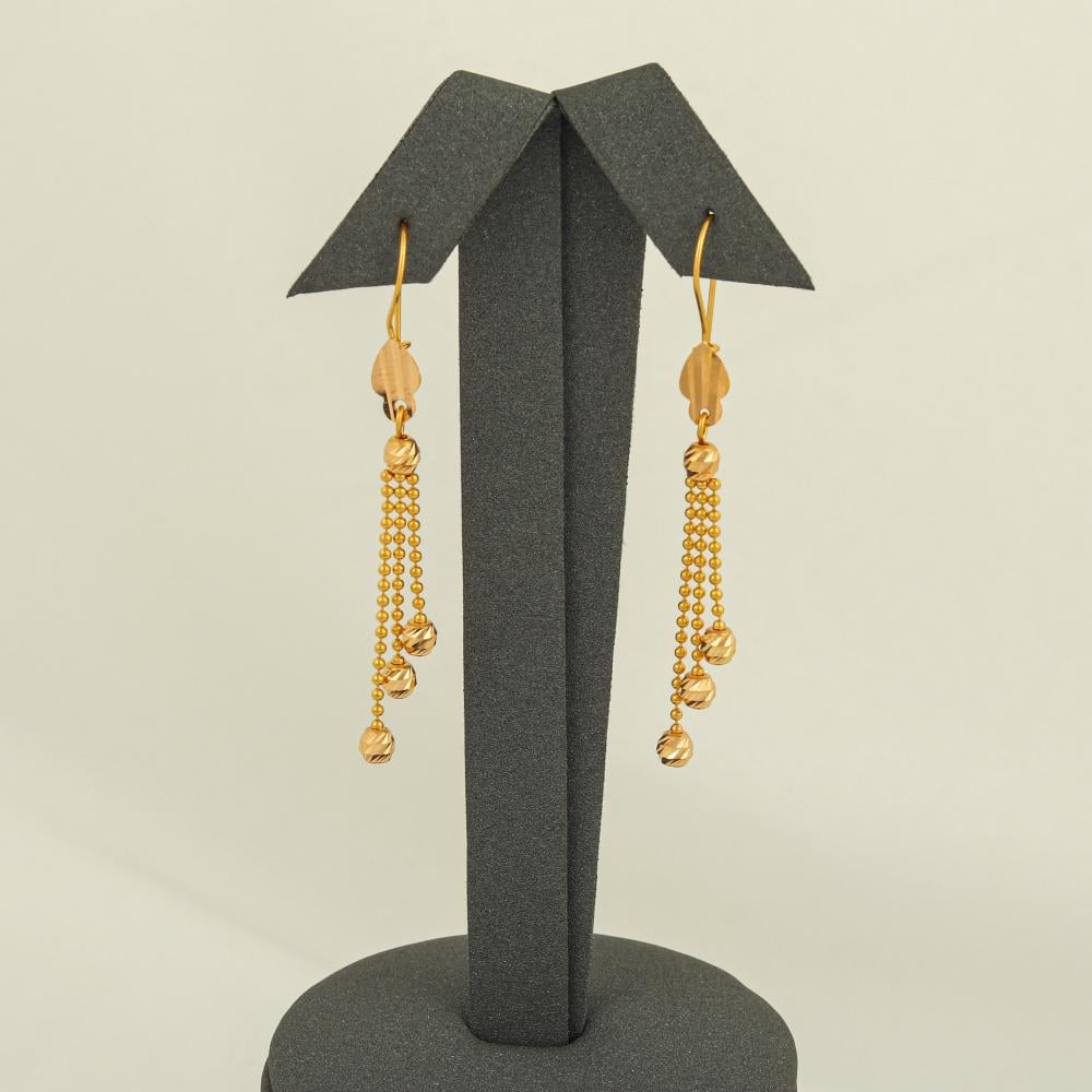 حلق كرات الذهب ( عيار 21 )