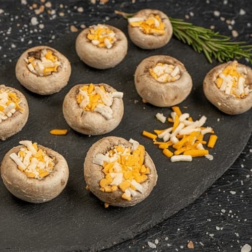 فطر ابيض محشي بالجبن