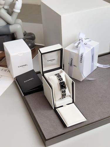 Chanel Premiere Mini Watch – Pink Leather & Steel...