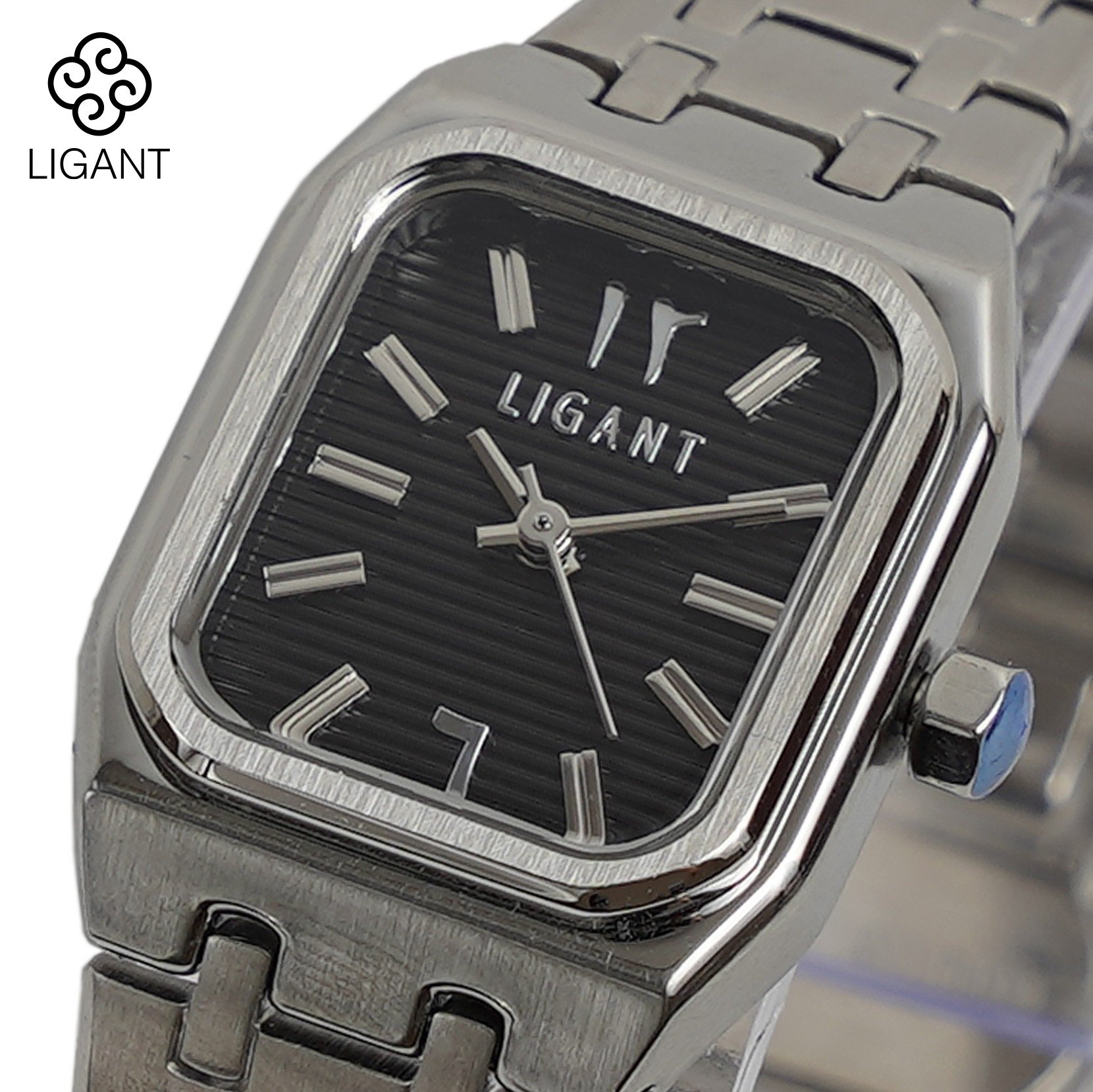 ساعة نسائية من الاستيل باللون الفضي