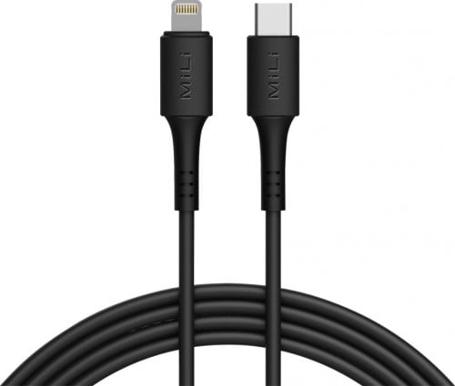 ميلي MiLi Type-C to Lightning Cable Black 1m HI-L7...