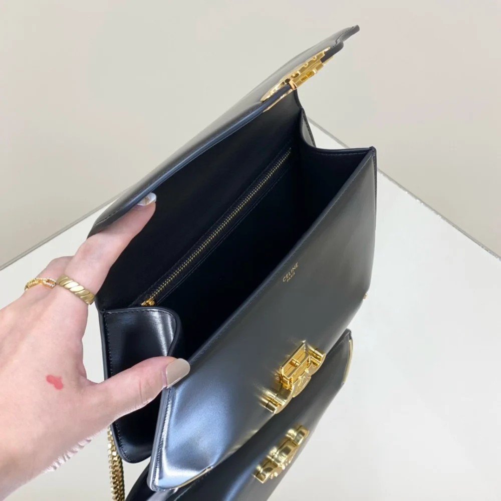 Celine besace chain underarm bag 24.5 17 4cm