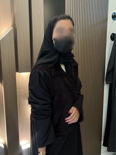 عباية بليزر جوخ مع كريب