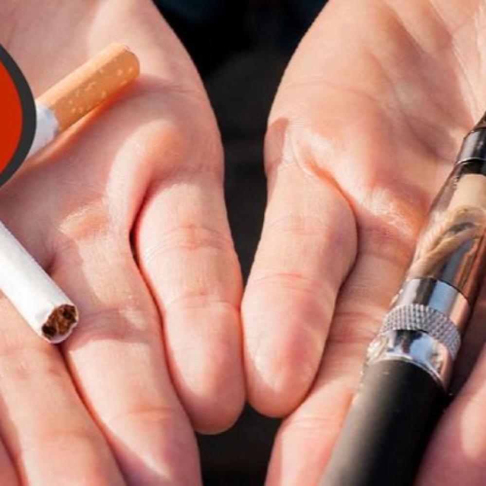 What is the difference between traditional cigarettes and electronic vaping?