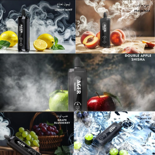 Ajir SQ 22000 shisha draw, long-lasting without refilling – Buy