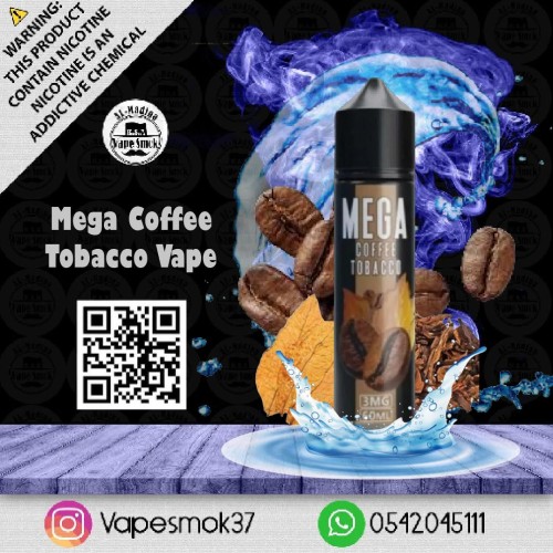 Mega Coffee Tobacco Vape 60ml Flavor - Vibe Medina
