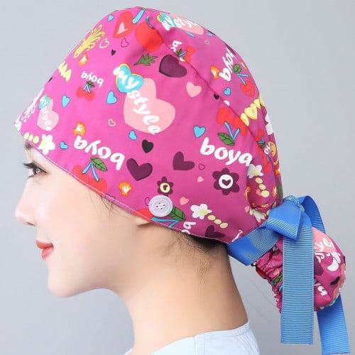 باندانا جراحية بينك كاب Surgical Cap