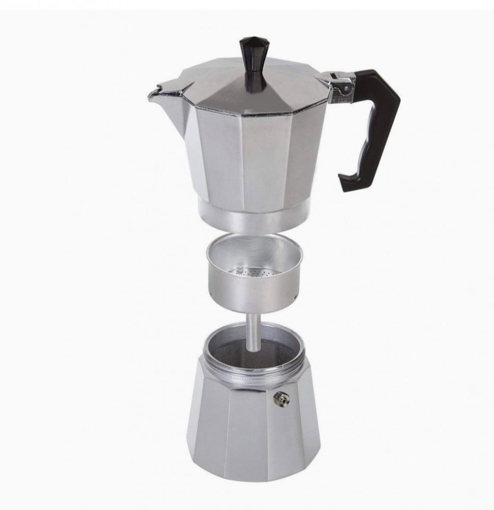 MIBRU صانع القهوة التركية إسبريسو إيطالي موكا إبريق قهوة مثمن هدية مثالية لمحبي القهوة الألومنيوم 6 أكواب 300 مللي
