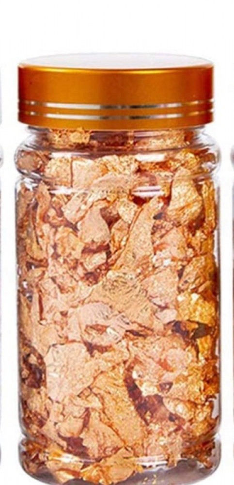 رقائق اوراق ذهبية للزينة غير صالحة للاكل من فريووك لتزيين الاطباق برقائق الذهب الاصلية بوزن 3 غرام لتزين الطبخ والكعك والشكولاتة والديكورات والمنتجات الصحية