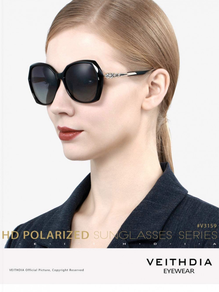 نظارة نسائية من KH VEITHDIA Polarized Sunglasses for Women Sun Glasses Fashion Ladies Shades UV Protection