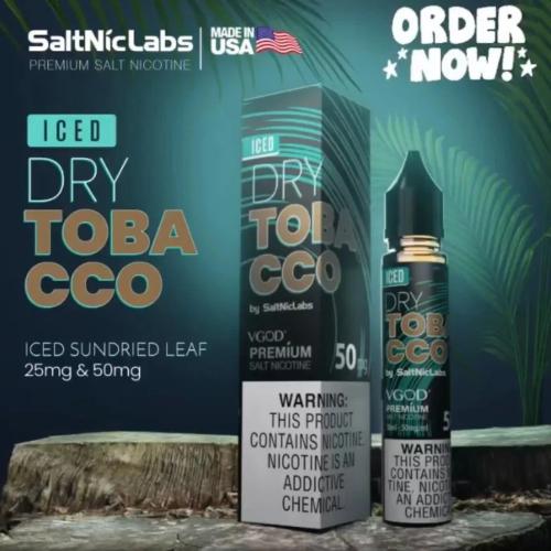 dry tobacco salt nic labs - VGOD SaltNic - 30mL VGOD DRY TOBACCO ICED SALT