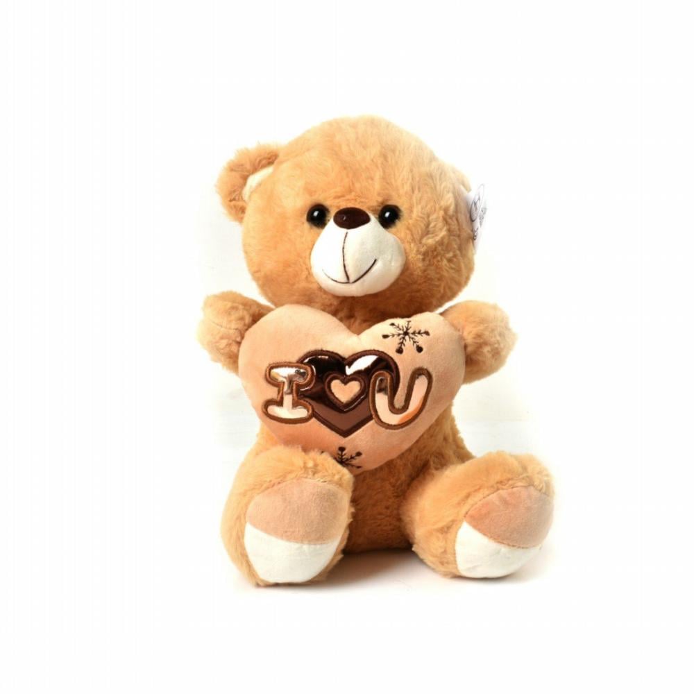 Light Brown Little Bear Holding a Heart