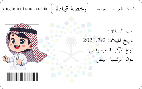 رخصة قيادة للأطفال