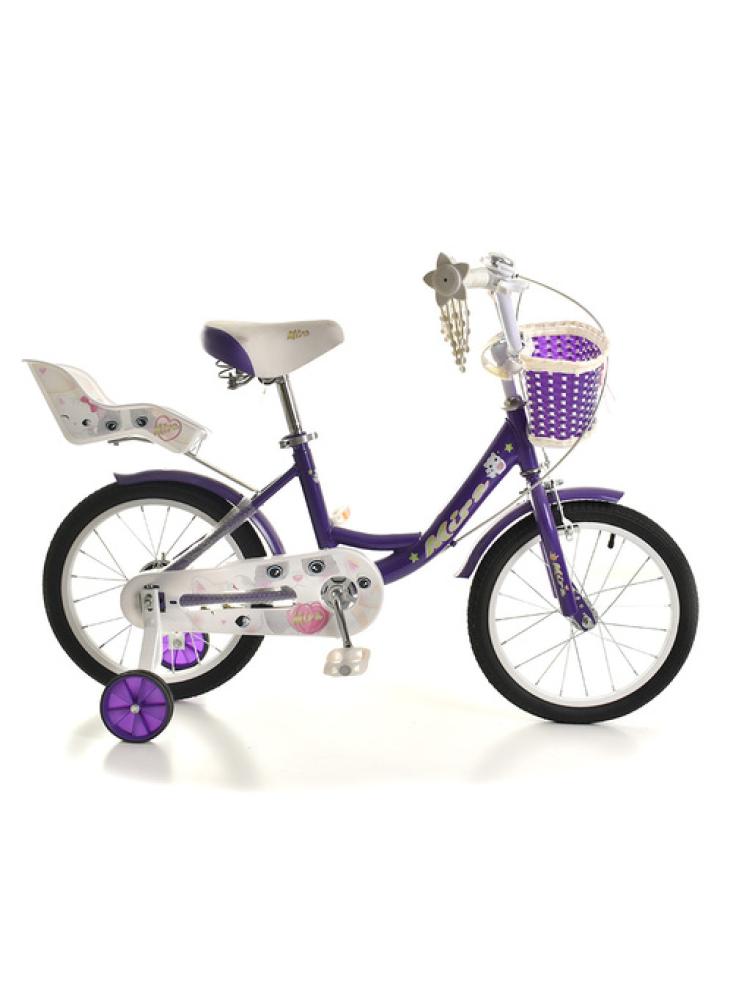 16-inch purple bike with basket and straps متجر العاب اطفال