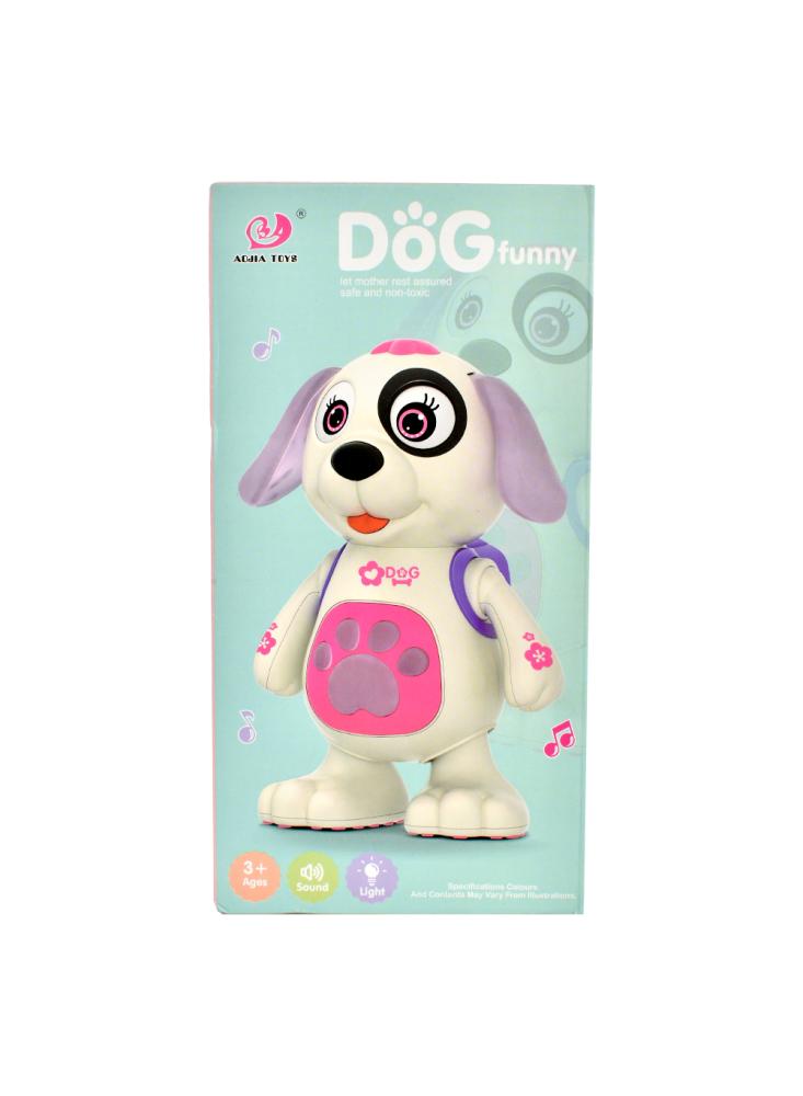 لعبة الكلب الراقص مع الموسيقى والضوء