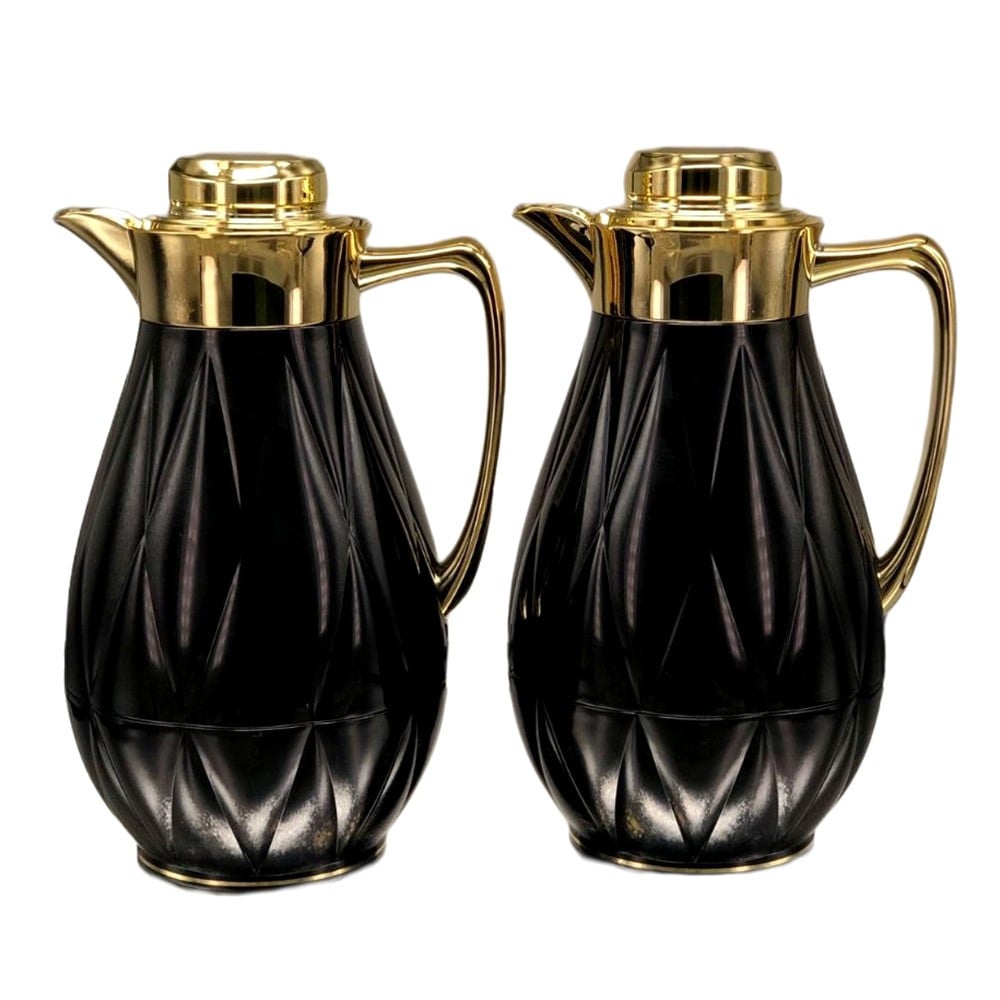 Set of 2 Royal Camel vacuum thermos for tea and coffee, 1 liter, black -  DVINA online shopping for household utensils home decor flowers