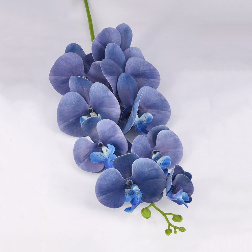 Artificial plant for decoration of the navy blue orchid flower with stems  length (94 cm) - DVINA online shopping for household utensils home decor  flowers