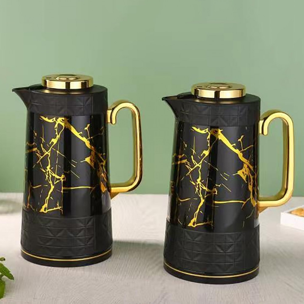 Set of 2 Royal Camel vacuum thermos for tea and coffee, 1 liter, black -  DVINA online shopping for household utensils home decor flowers