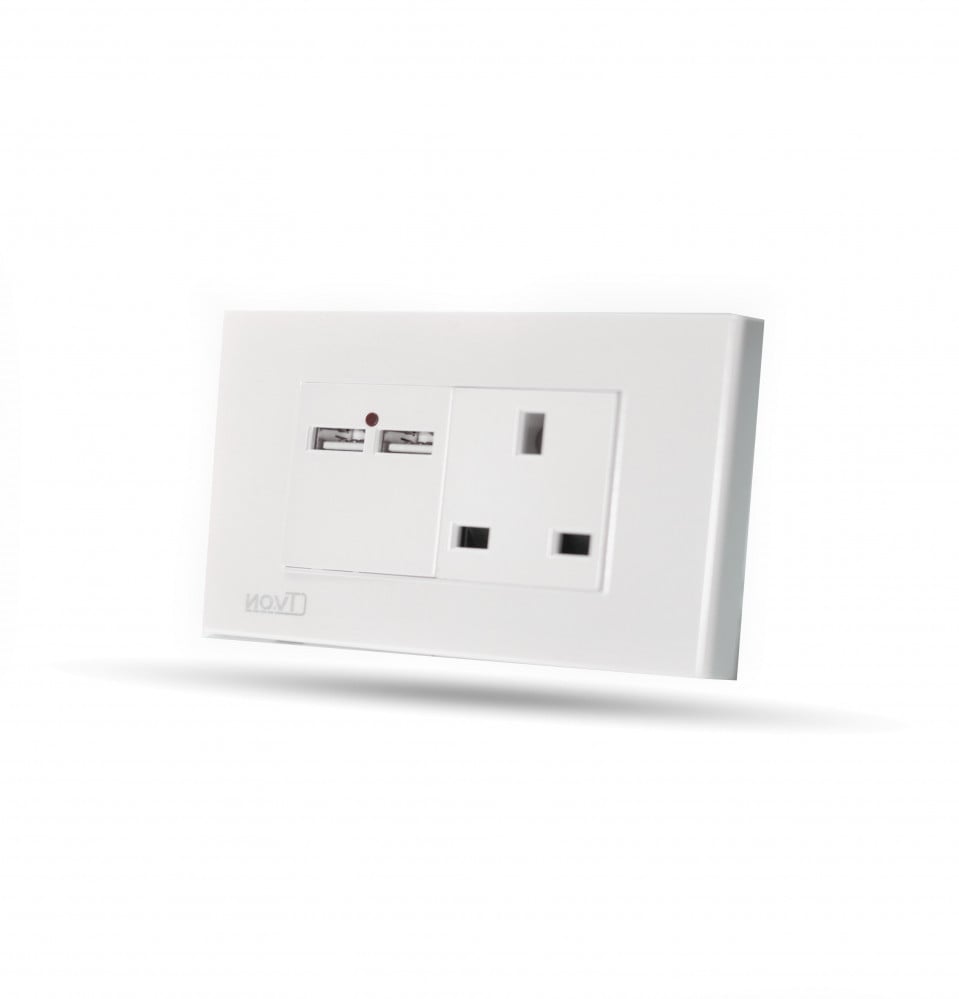 فيش مع 2 مخرج usb ماجيك