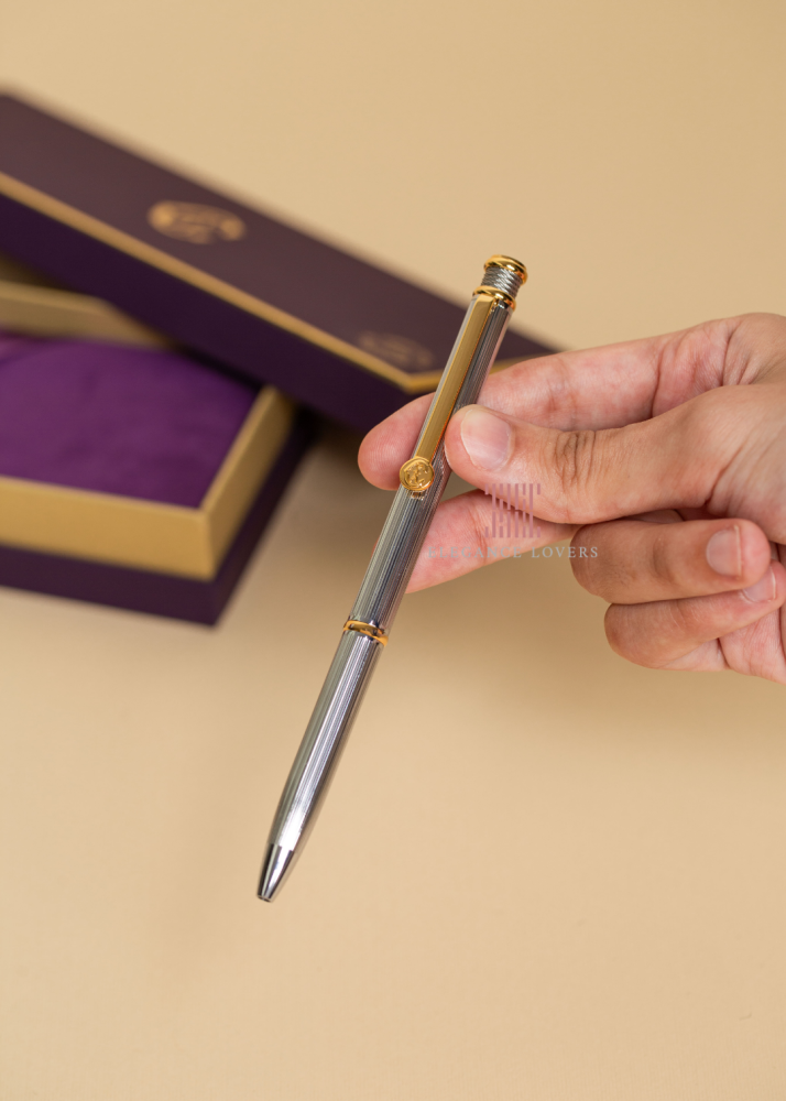قلم شاريول فضي وذهبي FOREVER SILVER & GOLD PEN