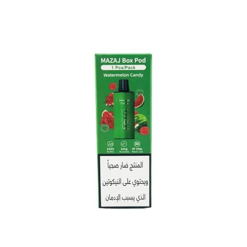 Mazaj Box Pod 3000 Puff Watermelon Candy