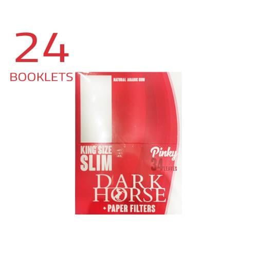 DARK HORSE Pinky KING SIZE SLIM (LEAVES & PAPER FILTERS) 24 BOOKLETS