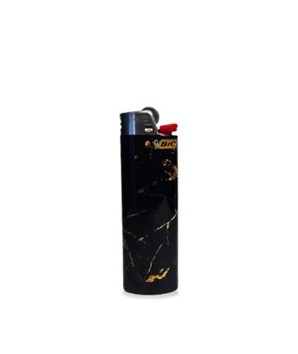 BiC Lighter #439 - Black & Gold Color