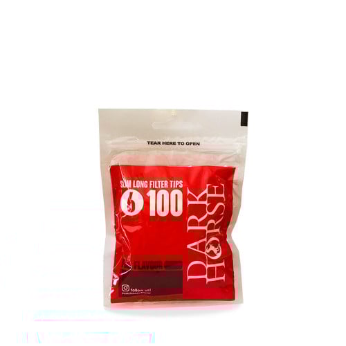 DARK HORSE SLIM LONG FILTER TIPS 6 × 22 MM - 100 PCS