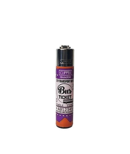 CLIPPER Reusable Small Lighter - City Transport Dept Orange & Purple