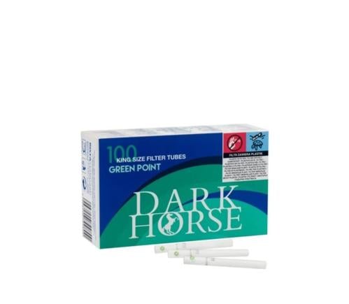 DARK HORSE KING SIZE FILTER TUBES 100 GREEN POINT