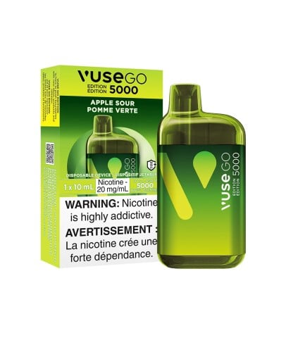 vuse GO 5000 APPLE SOUR 5000 PUFFS / 20mg-mL