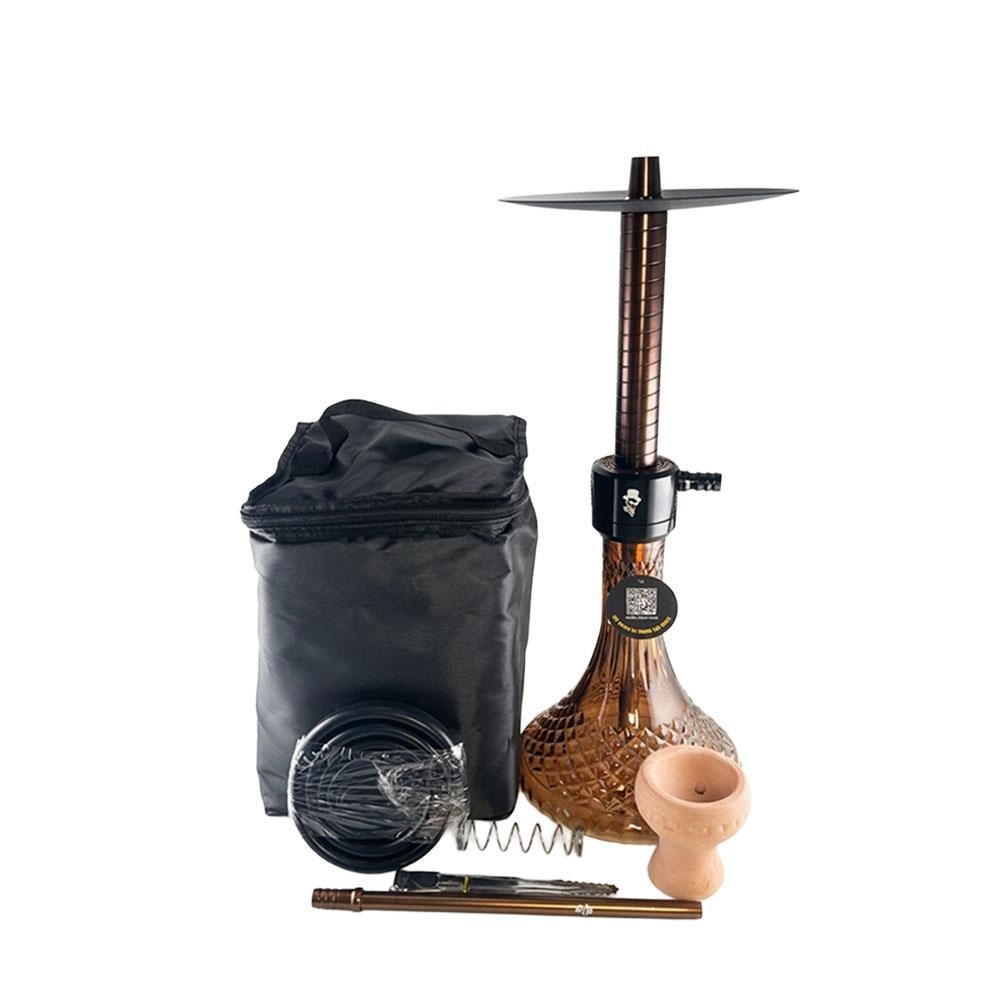 RICH MAN Shisha #407 Medium Size - Brown Color