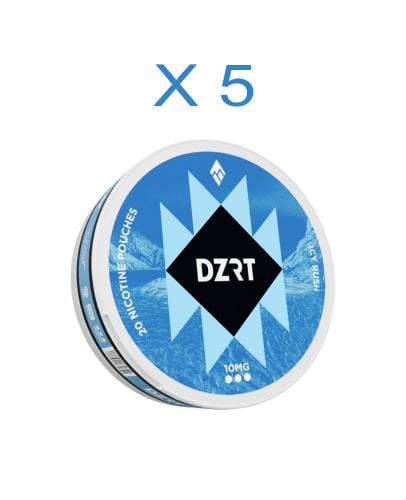 DZRT 100 NICOTINE POUCHES - ICY RUSH 10MG