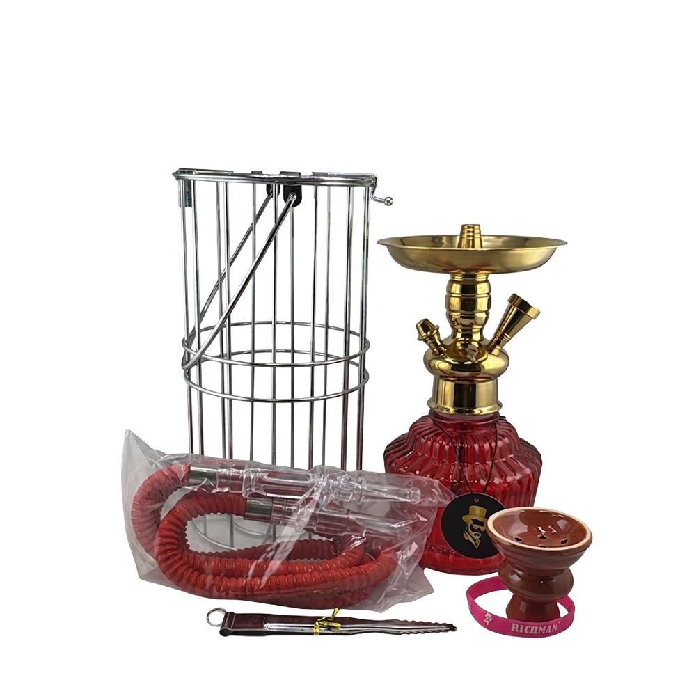 RICH MAN Mesh Basket Shisha - Red #02 Color