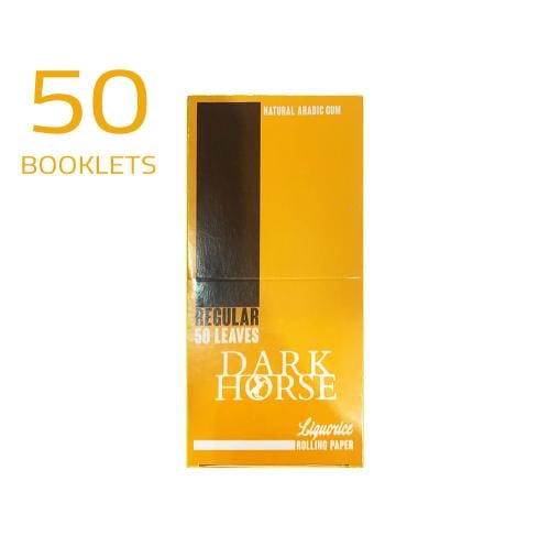 DARK HORSE REGULAR Liquorice SIZE 50 BOOKLETS
