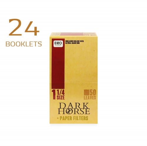 DARK HORSE BIO 1 1/4 SIZE (LEAVES & PAPER FILTERS) 24 BOOKLETS