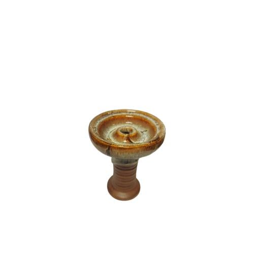 ZAEEM Hookah Head - White and Brown Color
