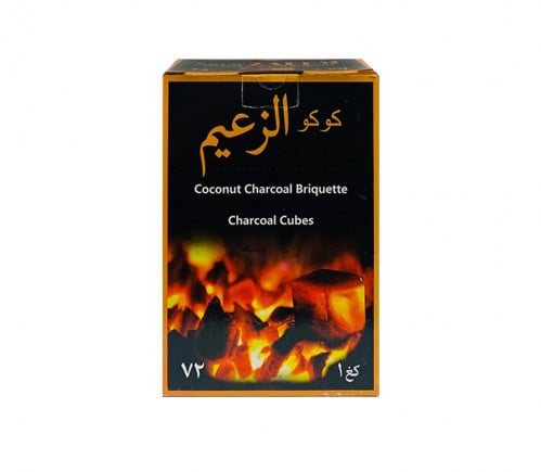 فحم كوكو الزعيم 1000 غ - 72 قطعة