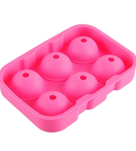 Pink ice ball maker 6