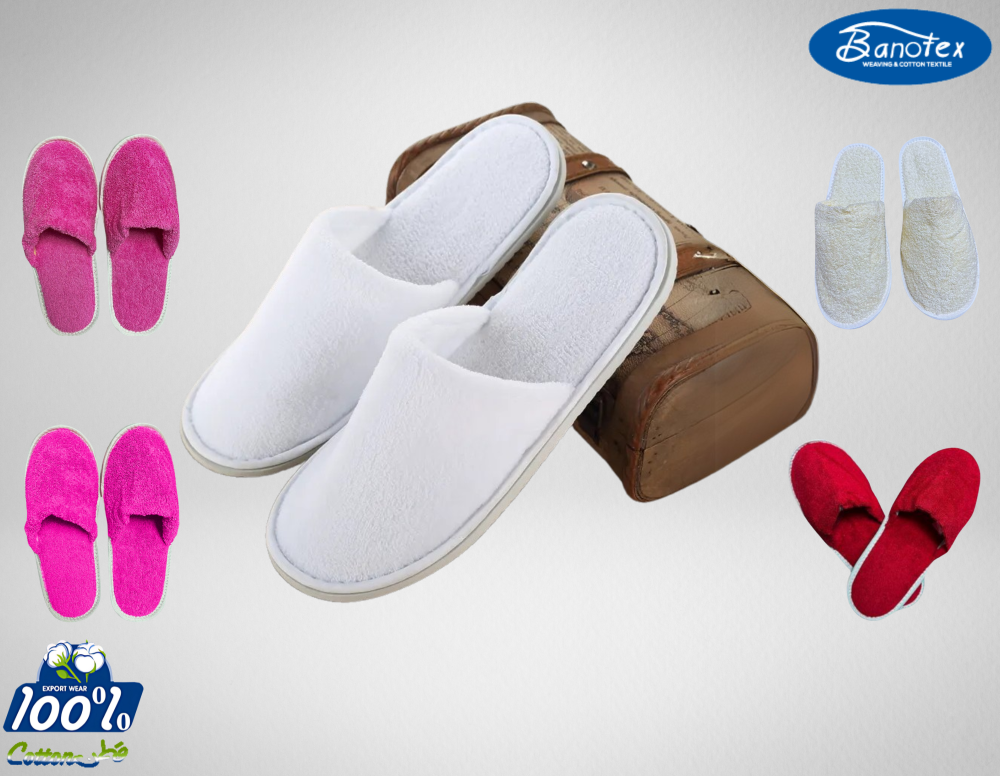 سليبر فندقي وردي ذو جودة عالية ونعومة فائقة