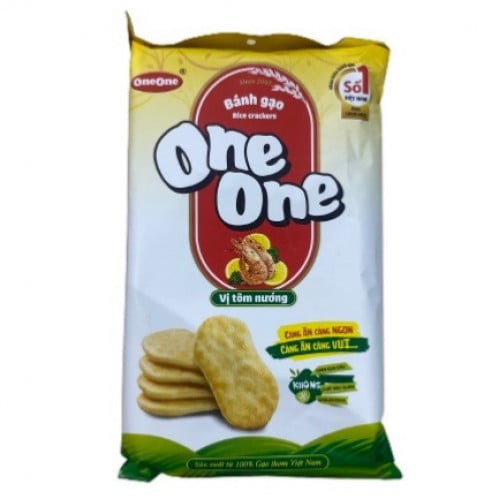 Rice crackers with grilled shrimp flavor 150 grams