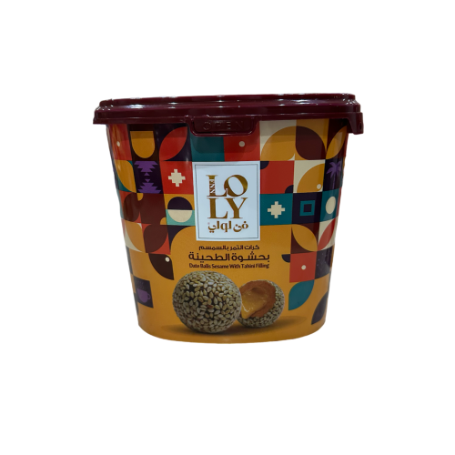 Date balls with sesame with tahini filling, Fun Lolly, 400 grams